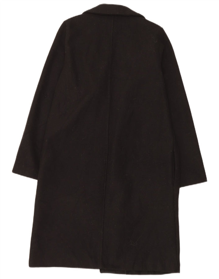 Zara Womens Open Overcoat UK 14 Medium Schwarz