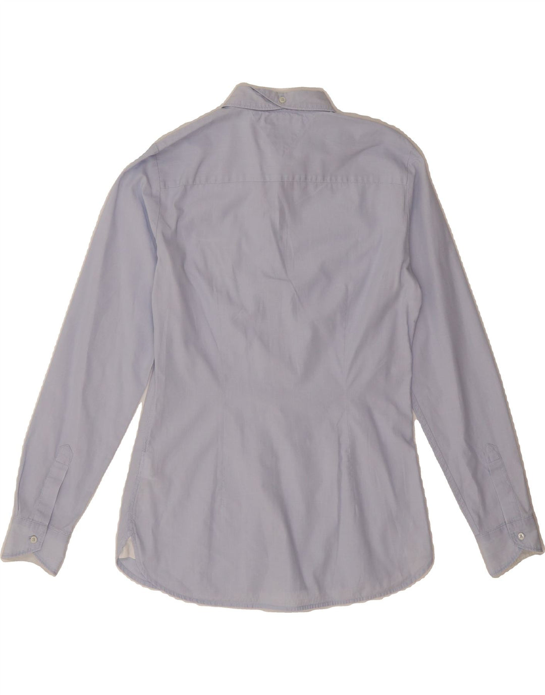 TOMMY HILFIGER Womens Graphic Shirt US 4 Small Blue Cotton Vintage Tommy Hilfiger and Second-Hand Tommy Hilfiger from Messina Hembry 