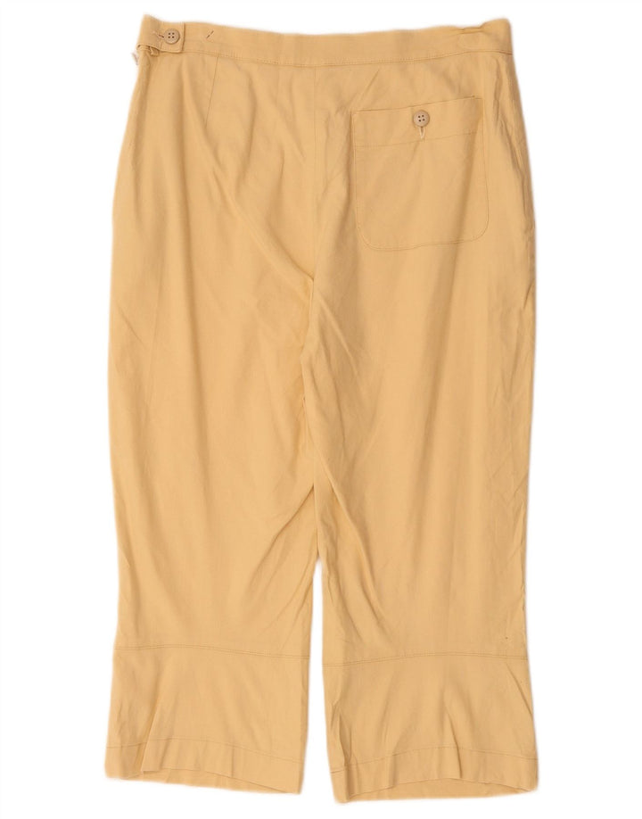 Iceberg Damen Caprihose IT 44 Medium W30 L19 Beige Leinen
