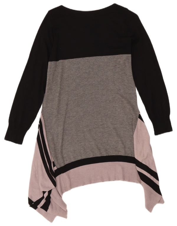Marks & Spencer Damen Strick-Tunikakleid UK 14 Mittelrosa Farbblock