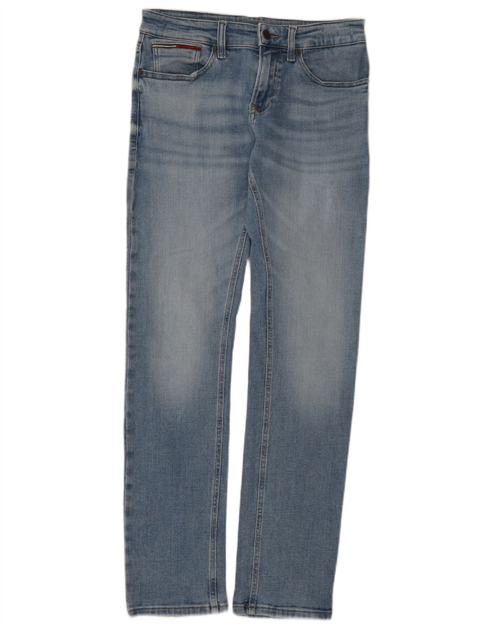 Tommy Hilfiger Herren Slim Jeans W30 L32 Blaue Baumwolle