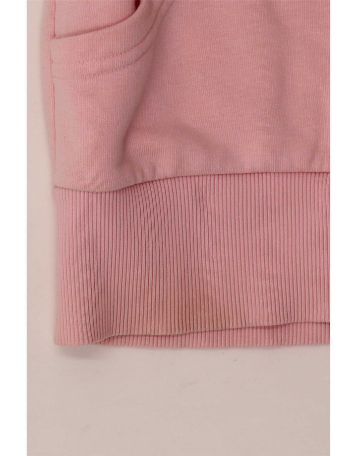Puma Damen Graphic Hoodie Pullover UK 12 Mittelrosa