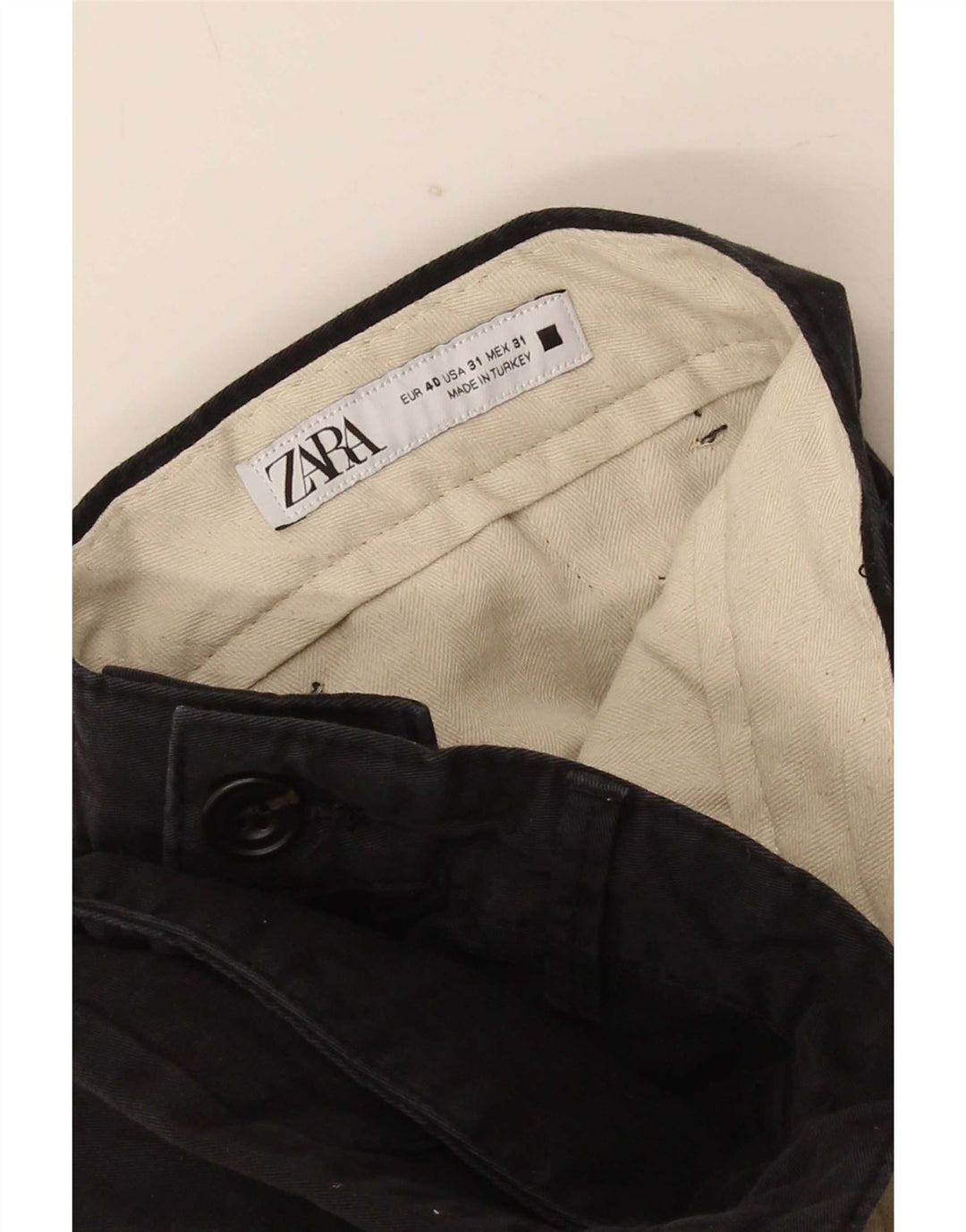 Zara Herren Slim Jeans EU 40 Medium W30 L28 Schwarz