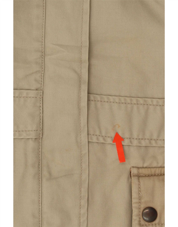 Lee Womens Utility Jacke UK 14 Mittelbeige Baumwolle