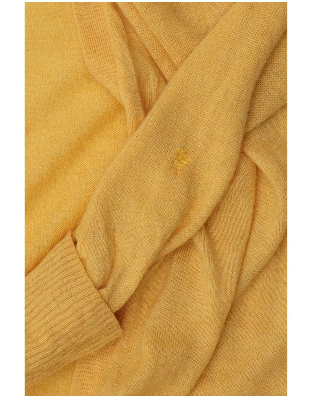 FAT FACE Damen Longline Open Cardigan Pullover UK 14 Mittelgelbe Wolle