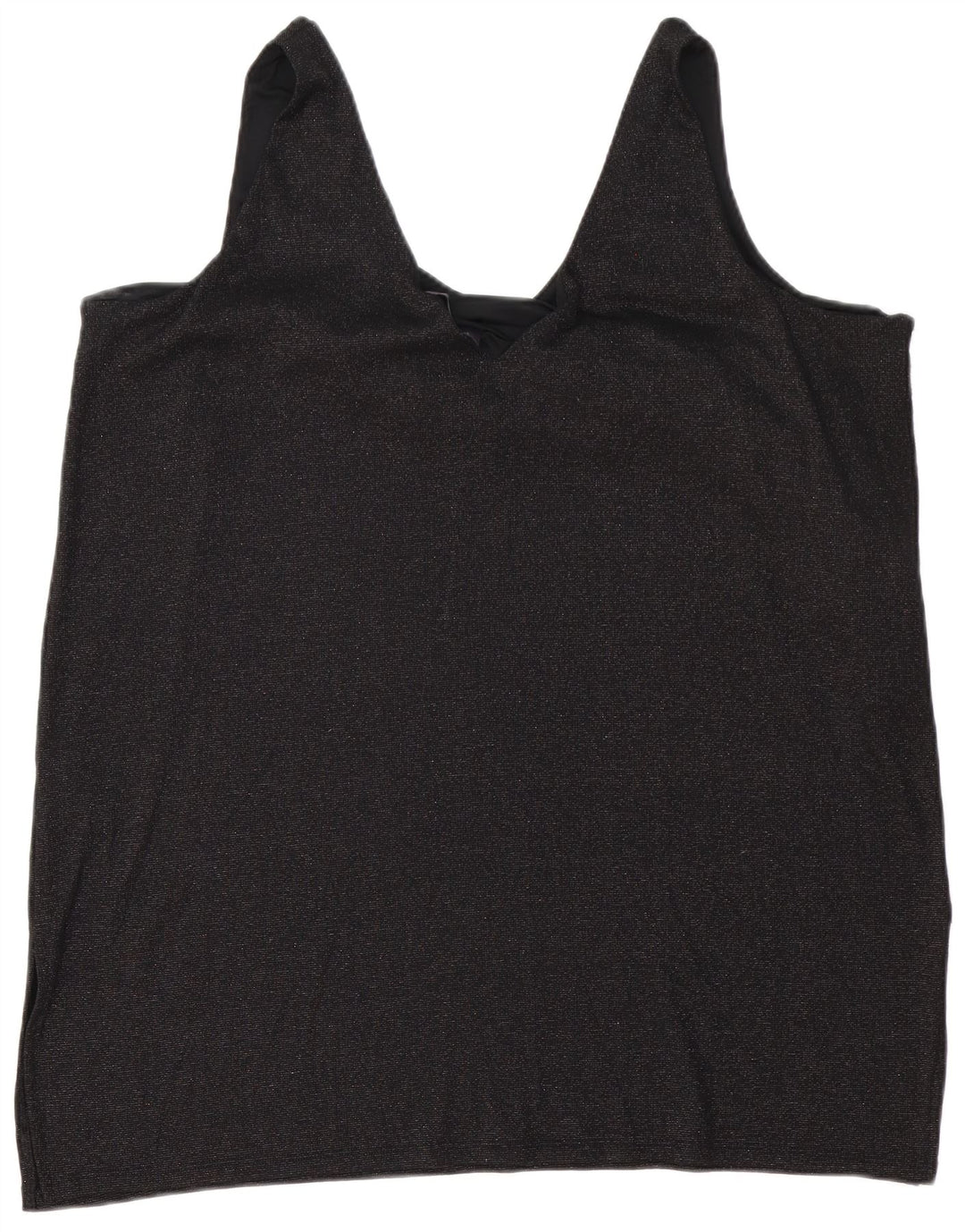 Marks & Spencer Damen Ärmelloses Tunikakleid UK 24 4XL Schwarz Polyester