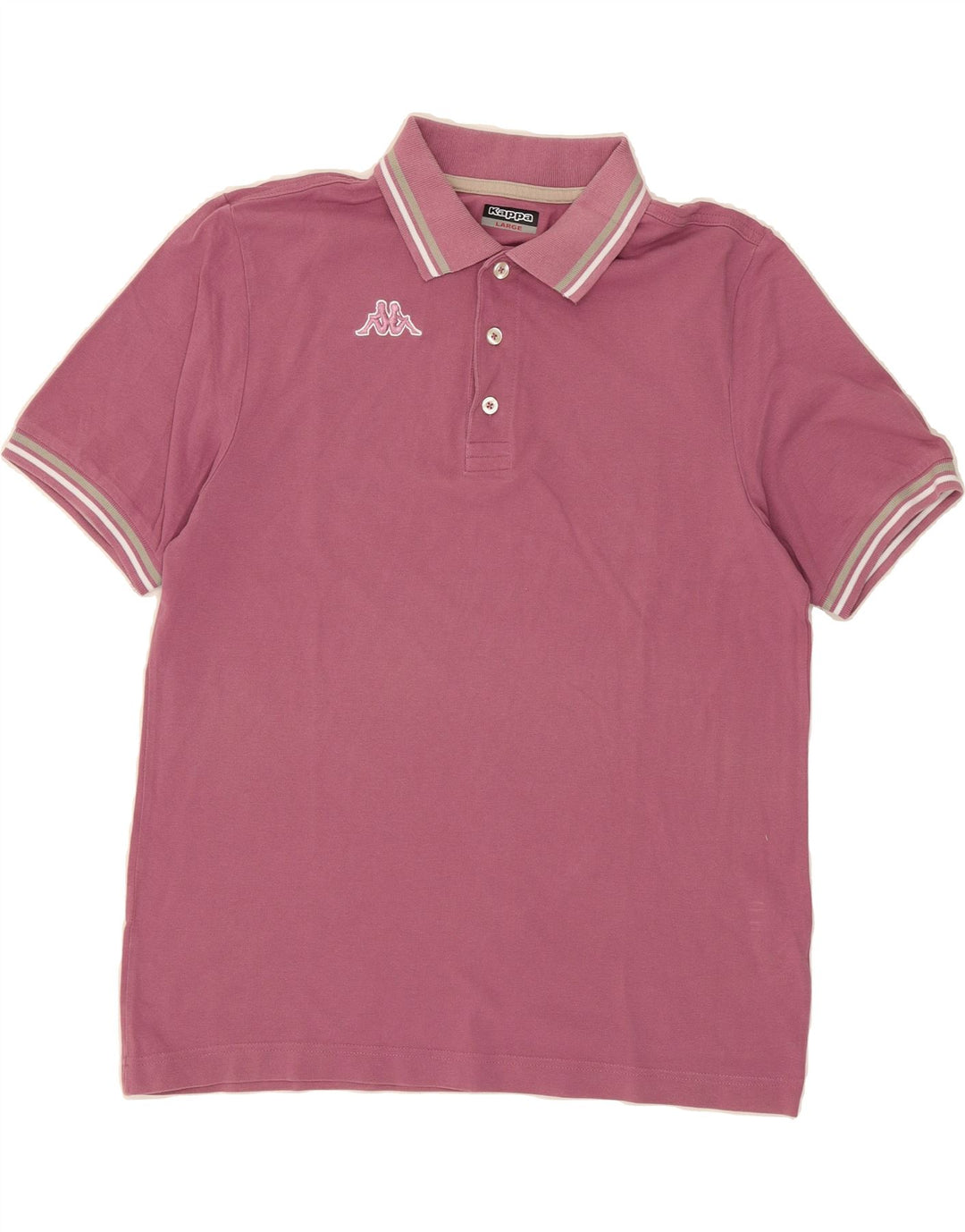 KAPPA Mens Polo Shirt Large Purple Cotton Vintage Kappa and Second-Hand Kappa from Messina Hembry 