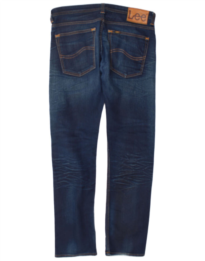 Lee Herren Powell Slim Jeans W36 L34 Marineblau Baumwolle