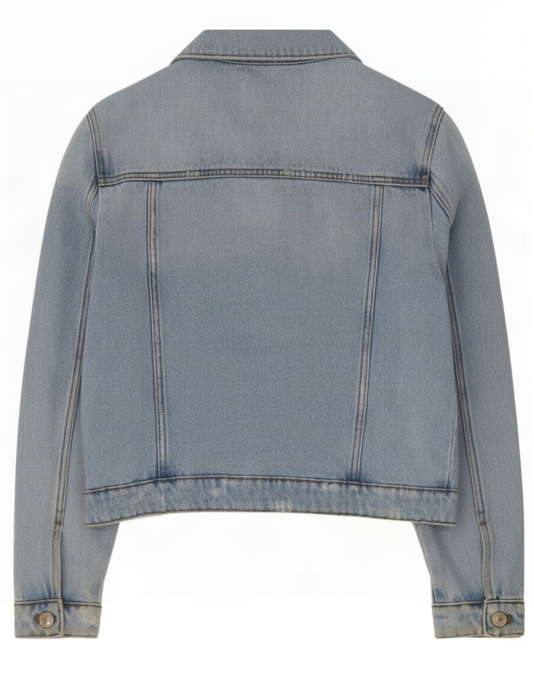 Zara Distressed Jeansjacke für Mädchen, 11–12 Jahre, blaue Baumwolle