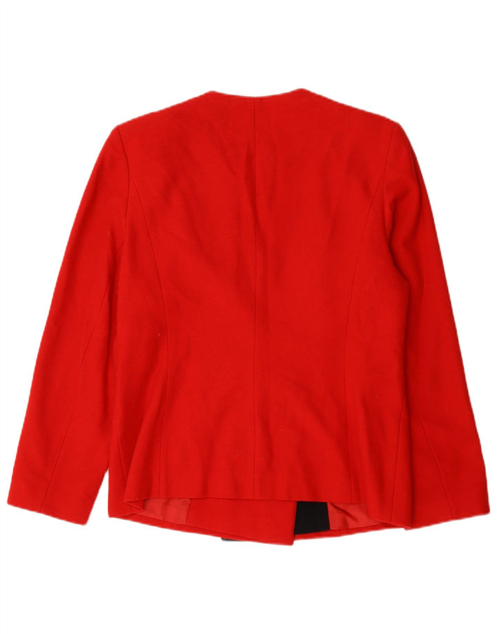 Gerard Pasquier Damen Blazerjacke EU 40 Mittelroter Farbblock