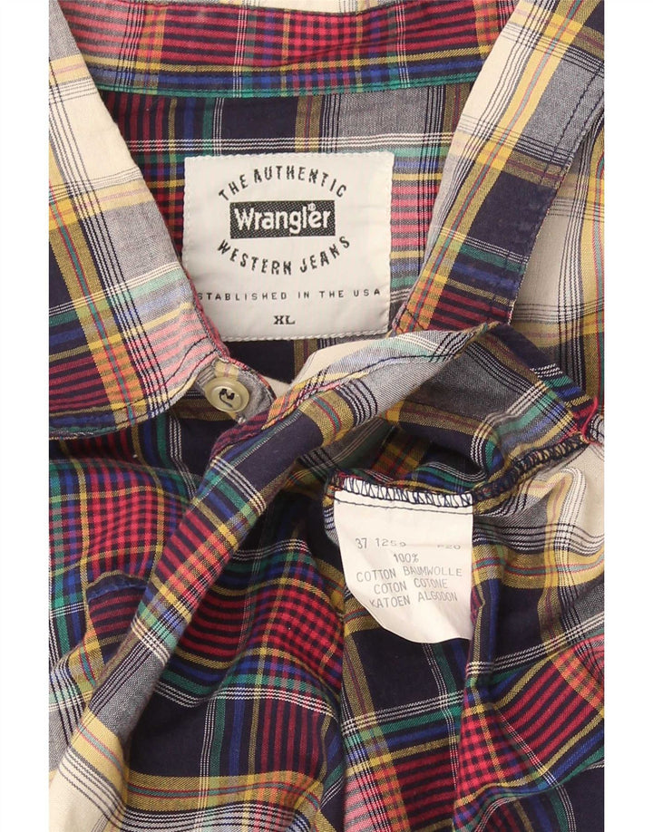 Wrangler Jungen-Flanellhemd, 15–16 Jahre, XL, mehrfarbig, kariert, Baumwolle