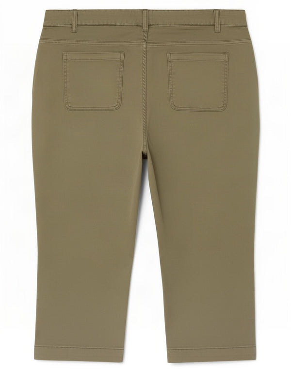 Mountain Warehouse Capri-Hose für Damen, UK 18, XL, W36, L20, Khaki, Baumwolle