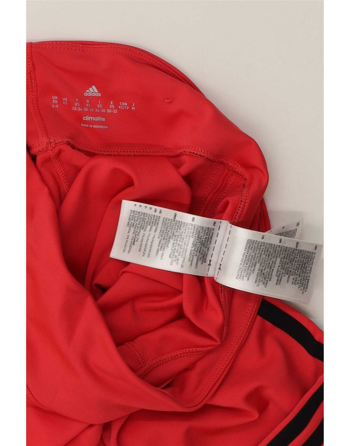 Adidas Damen Capri-Leggings UK 4/6 XS Rosa Polyester