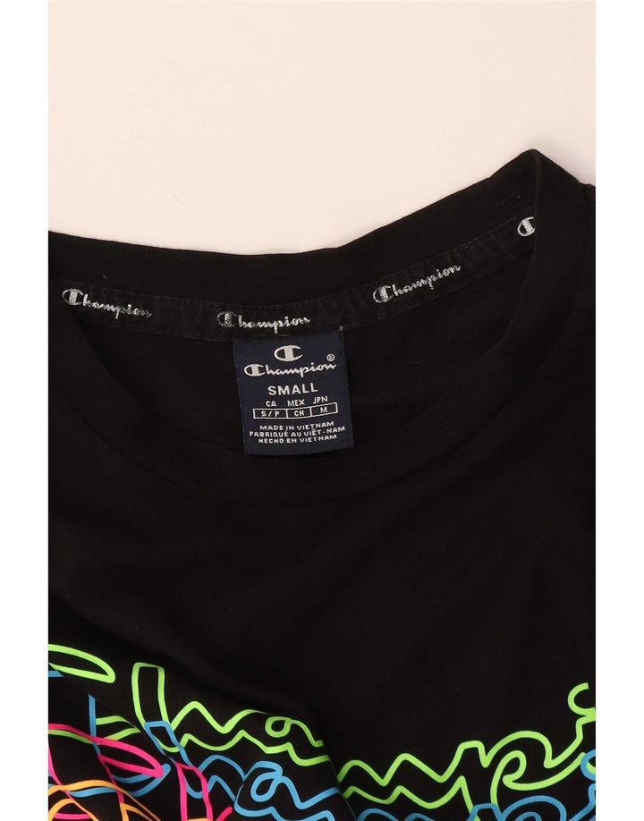 Champion Herren-T-Shirt mit Grafik, Größe S, Schwarz
