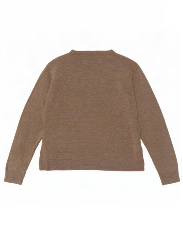 Marks & Spencer Damen-Pullover mit U-Boot-Ausschnitt, Gr. 18, XL, Beige, Acryl