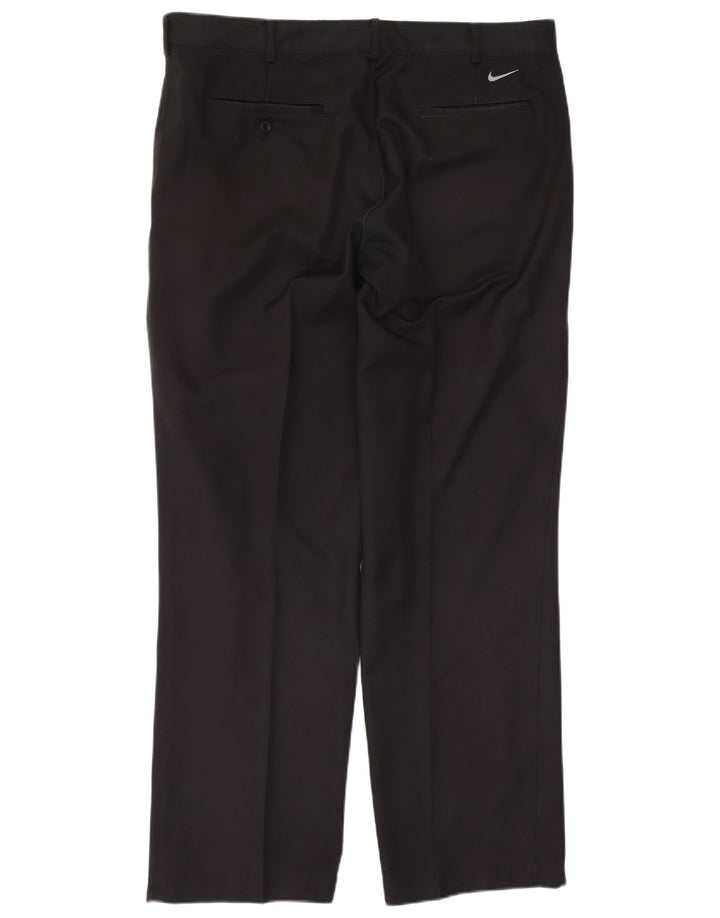 NIKE Herren Dri Fit Straight Chino Hose W36 L32 Schwarz Polyester