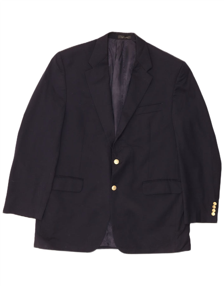 Chaps Herren-Blazer mit 2 Knöpfen, UK 44, 2XL, marineblaue Wolle
