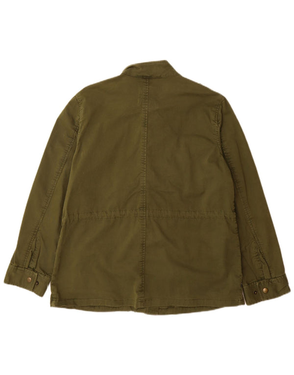 Gap Damen Übergroße Militärjacke UK 10 Small Grüne Baumwolle