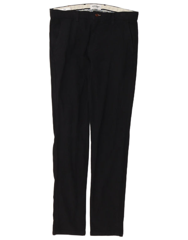 Jack & Jones Slim Chino-Hose für Herren, W32, L34, schwarze Baumwolle