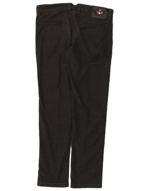 Armani Damen Slim Chino-Hose EU 46 XL W32 L29 Graue Baumwolle