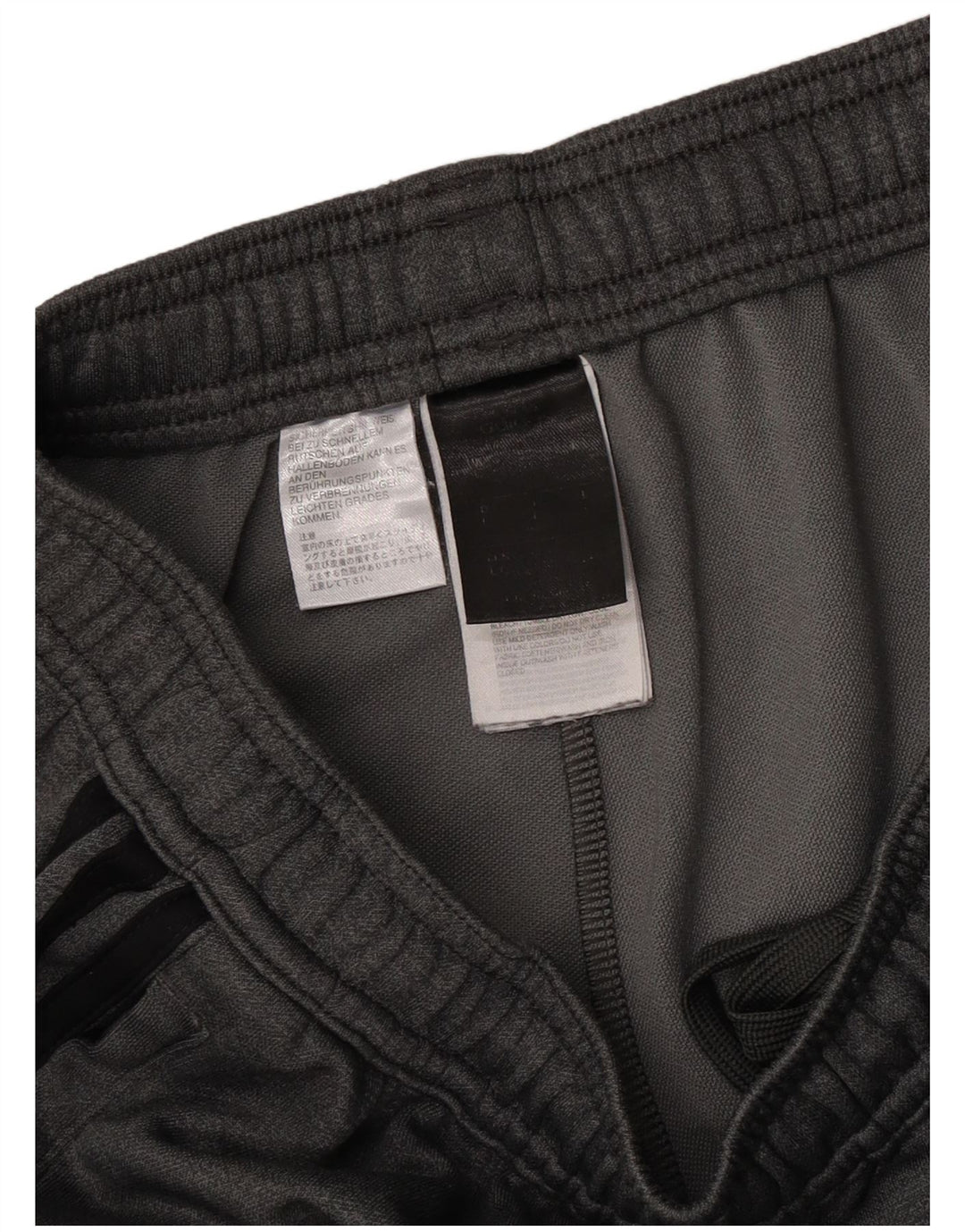 Adidas Herren-Trainingshose, großes graues Polyester