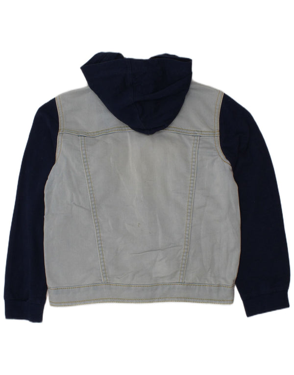 LEVI'S Jungen-Jeansjacke mit Kapuze, 5–6 Jahre, blaue Colourblock-Baumwolle