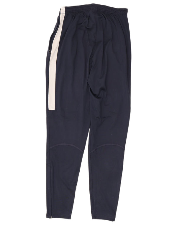 Nike Herren Dri Fit Trainingshose, Größe S, marineblaues Farbblock-Polyester