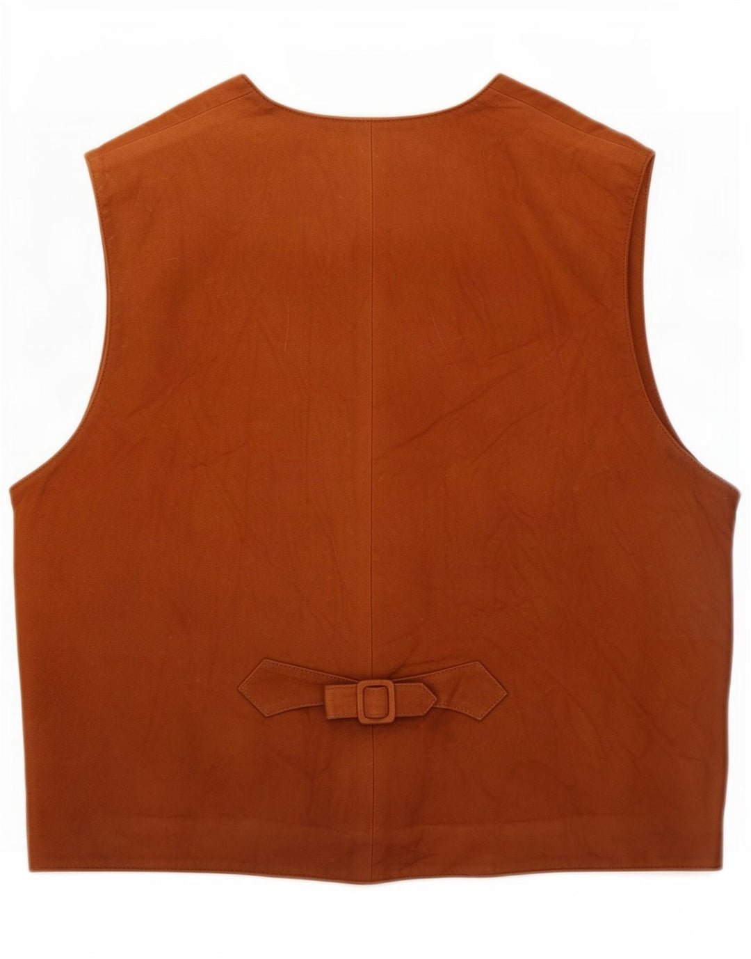 Vintage Herren Wildlederweste XL Braun