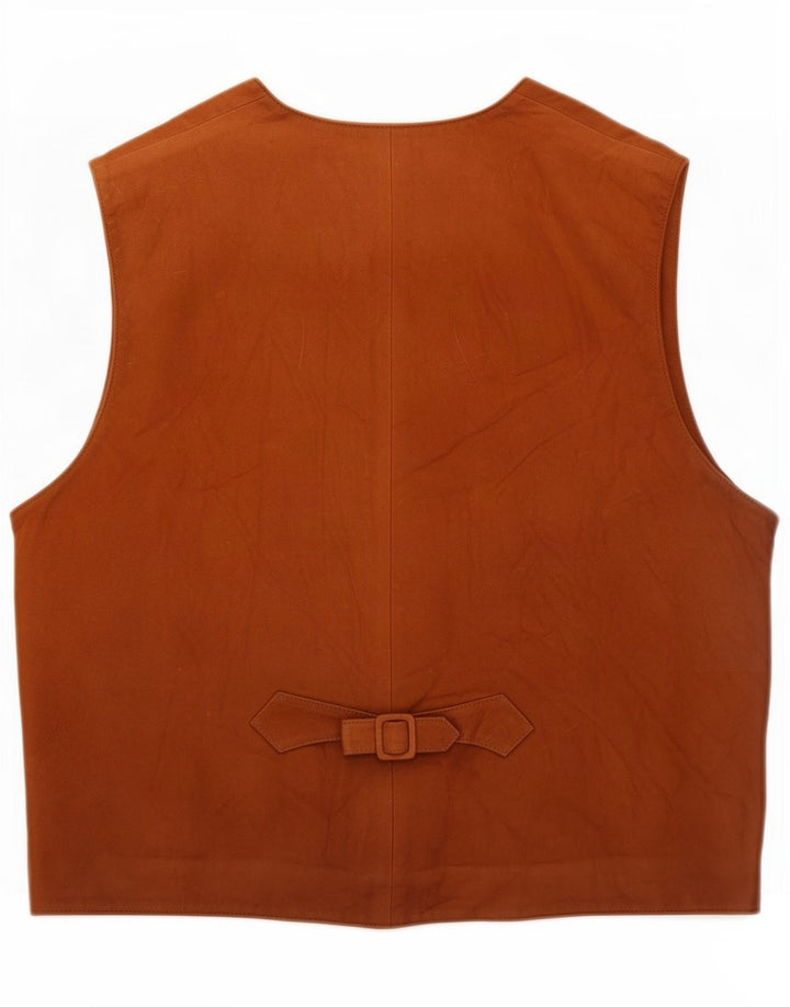 Vintage Herren Wildlederweste XL Braun
