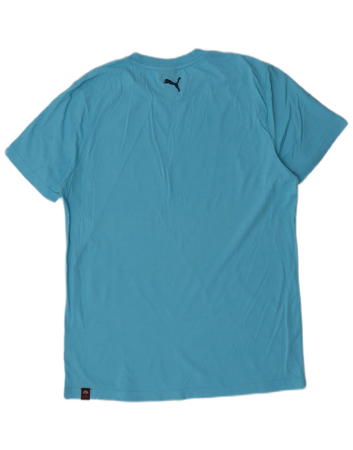 Puma Herren T-Shirt mit Grafik, Größe L, Blau