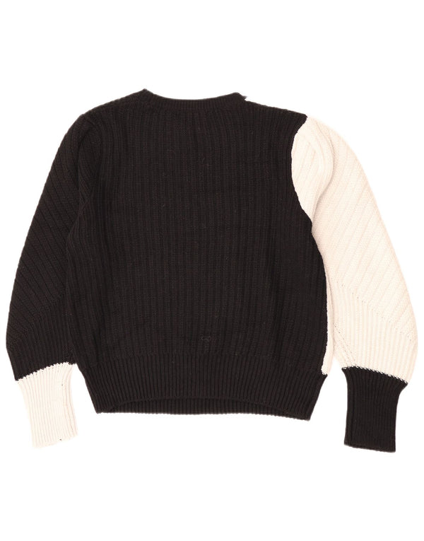 Marks & Spencer Damen-Pullover mit Rundhalsausschnitt, Gr. 42, Größe L, Schwarz