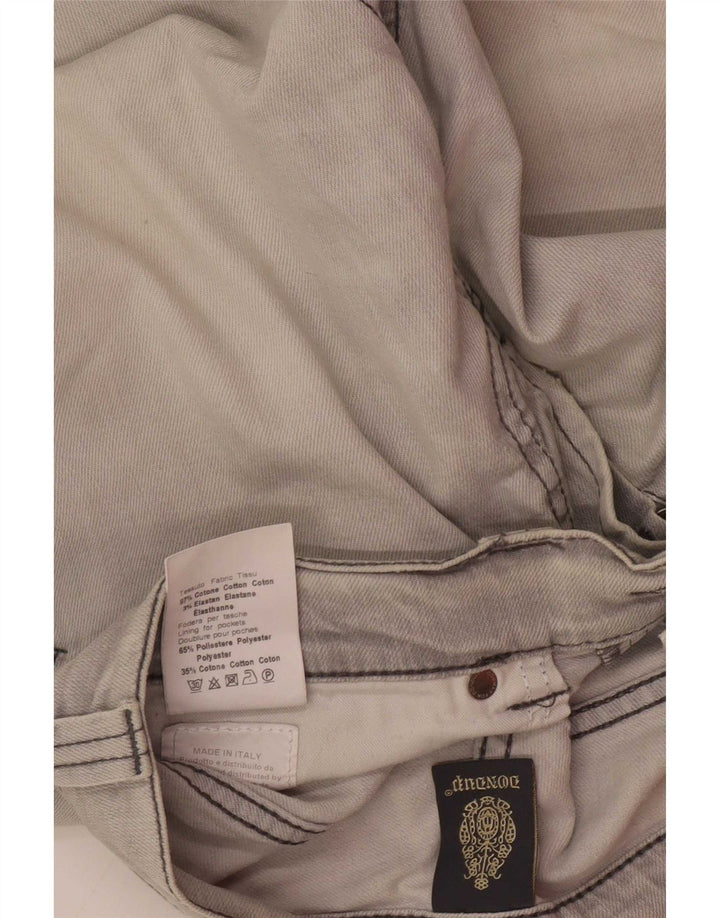 Dunlop Herren Slim Jeans W32 L29 Graue Baumwolle