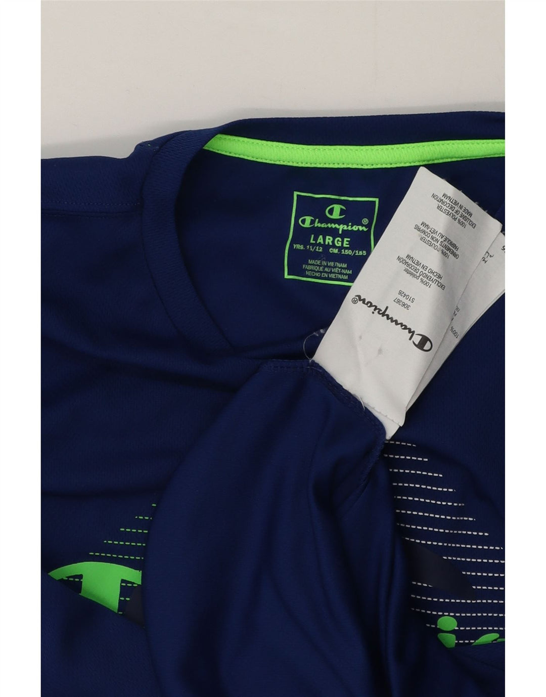 Champion T-Shirt mit Grafik für Jungen, 11–12 Jahre, Größe L, Blau, Polyester