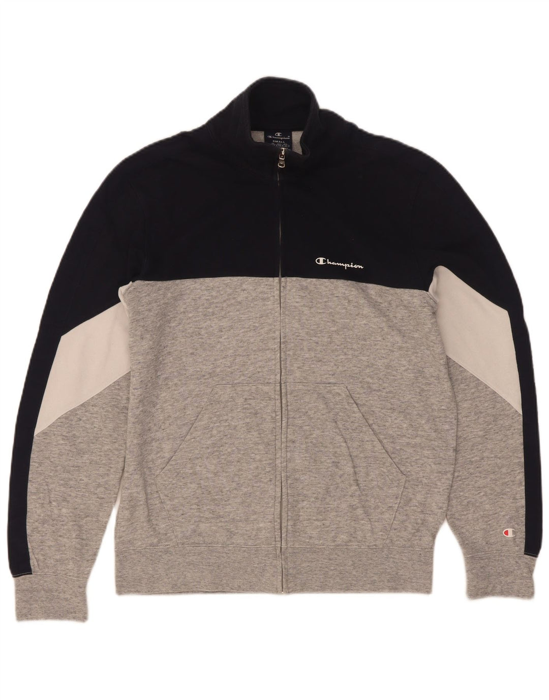 Champion Herren-Trainingsoberteil, Jacke, Größe S, Grau, Farbblock