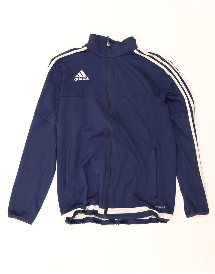 Adidas Herren Climacool Trainingsanzug Top Jacke Medium Marineblau Farbblock
