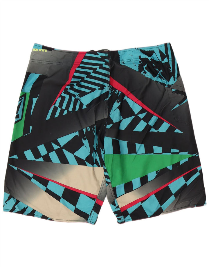 Volcom Herren-Badeshorts XL, mehrfarbig, geometrisch, Polyester