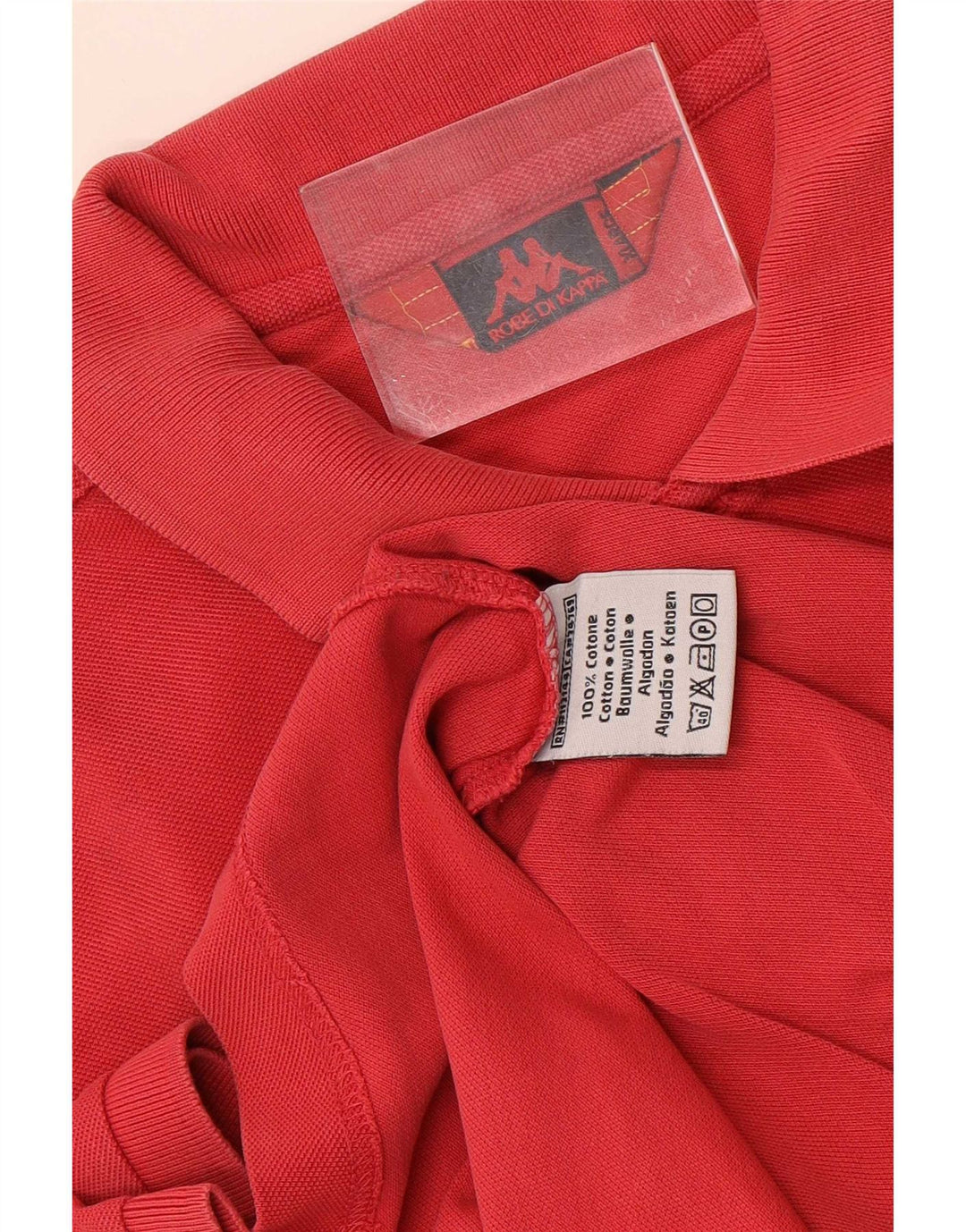 Kappa Herren Poloshirt XL Rot Baumwolle