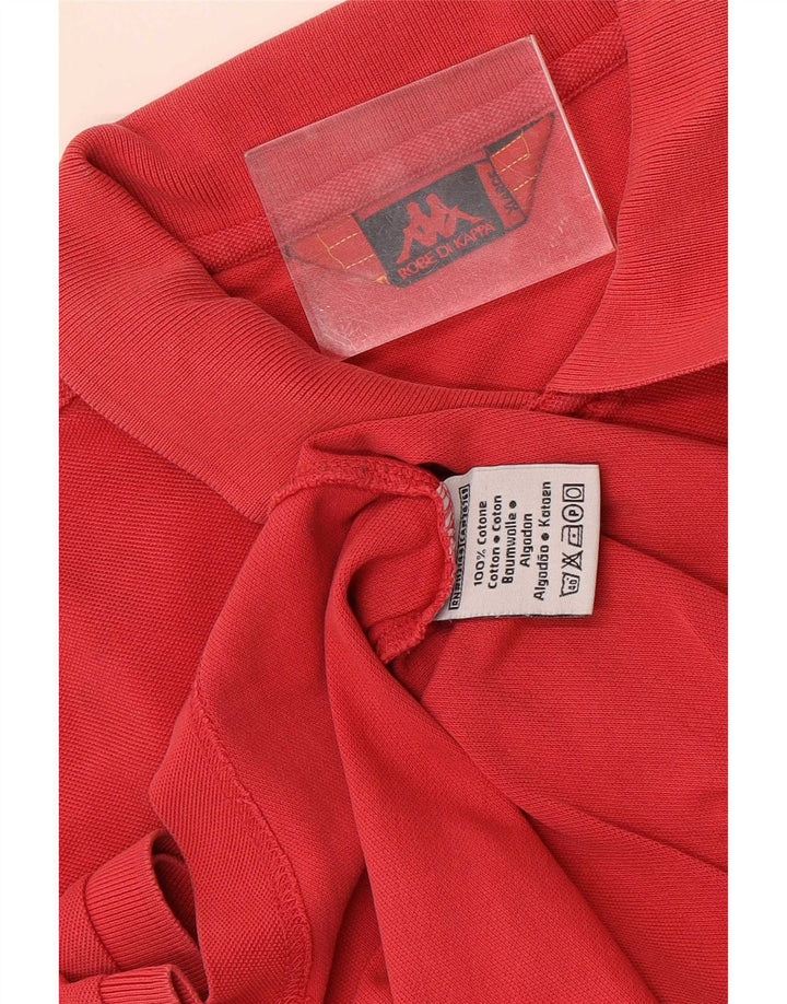 Kappa Herren Poloshirt XL Rot Baumwolle