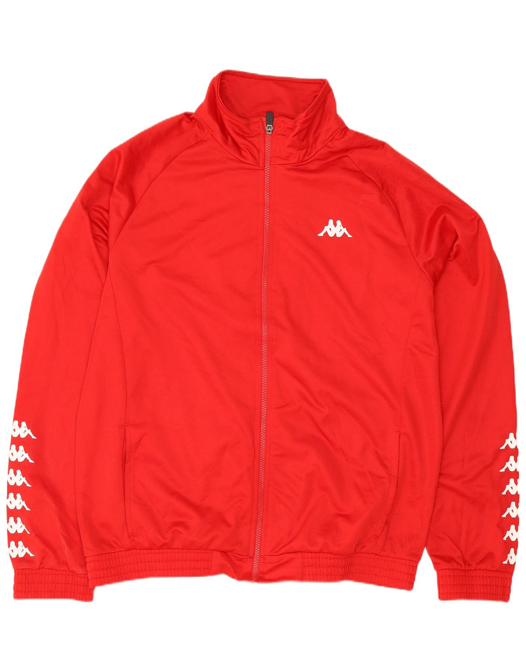 Kappa Herren Graphic Trainingsanzug Top Jacke XL Rot Polyester
