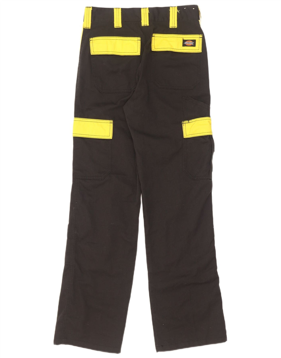 Dickies Gerade Herren-Cargohose W26 L31 Schwarzes Colourblock-Polyester