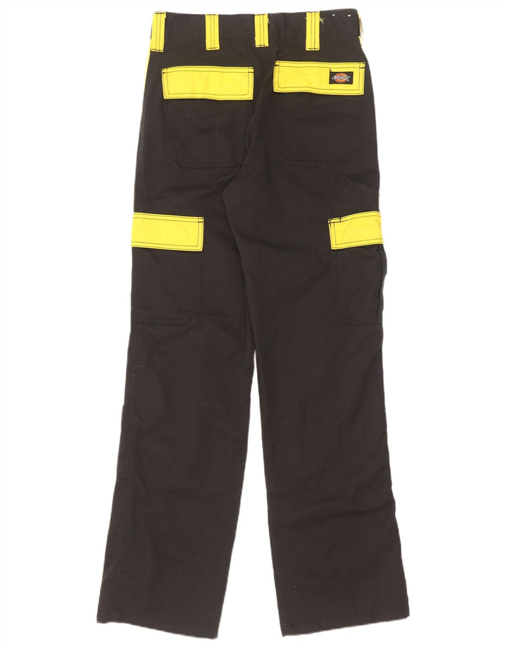 Dickies Gerade Herren-Cargohose W26 L31 Schwarzes Colourblock-Polyester