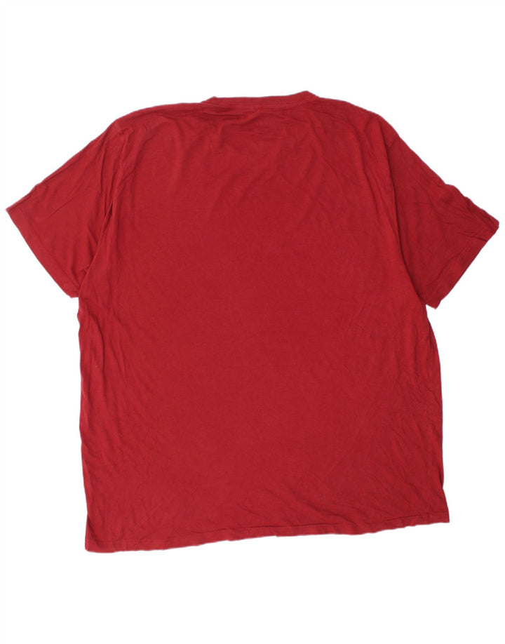 HURLEY Herren-T-Shirt mit Grafik, 2XL, rote Baumwolle