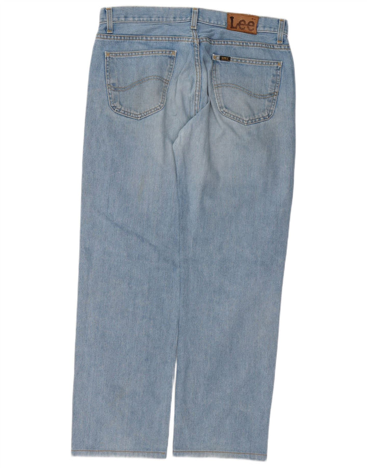 Lee Herren Straight Jeans W36 L31 Blaue Baumwolle