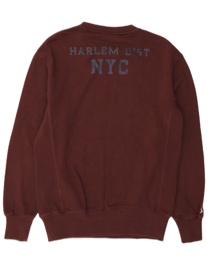 Superdry Herren Grafik-Sweatshirt-Pullover aus mittelbrauner Baumwolle