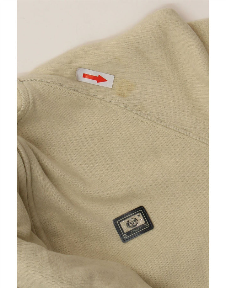 SERGIO TACCHINI Damen-Kapuzenpullover mit Reißverschluss IT 44 Mittelbeige Baumwolle