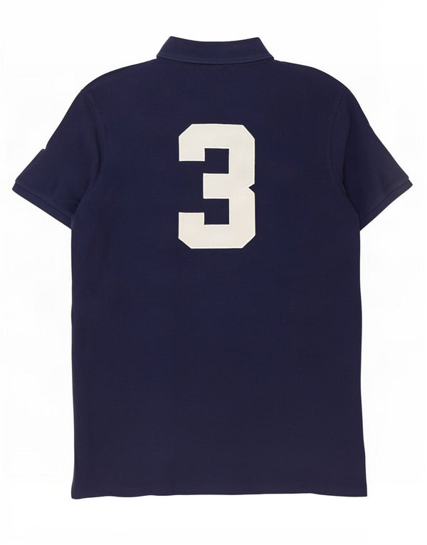 Polo Ralph Lauren Mens Graphic Custom Fit Shirt XL Navy Blue Cotton