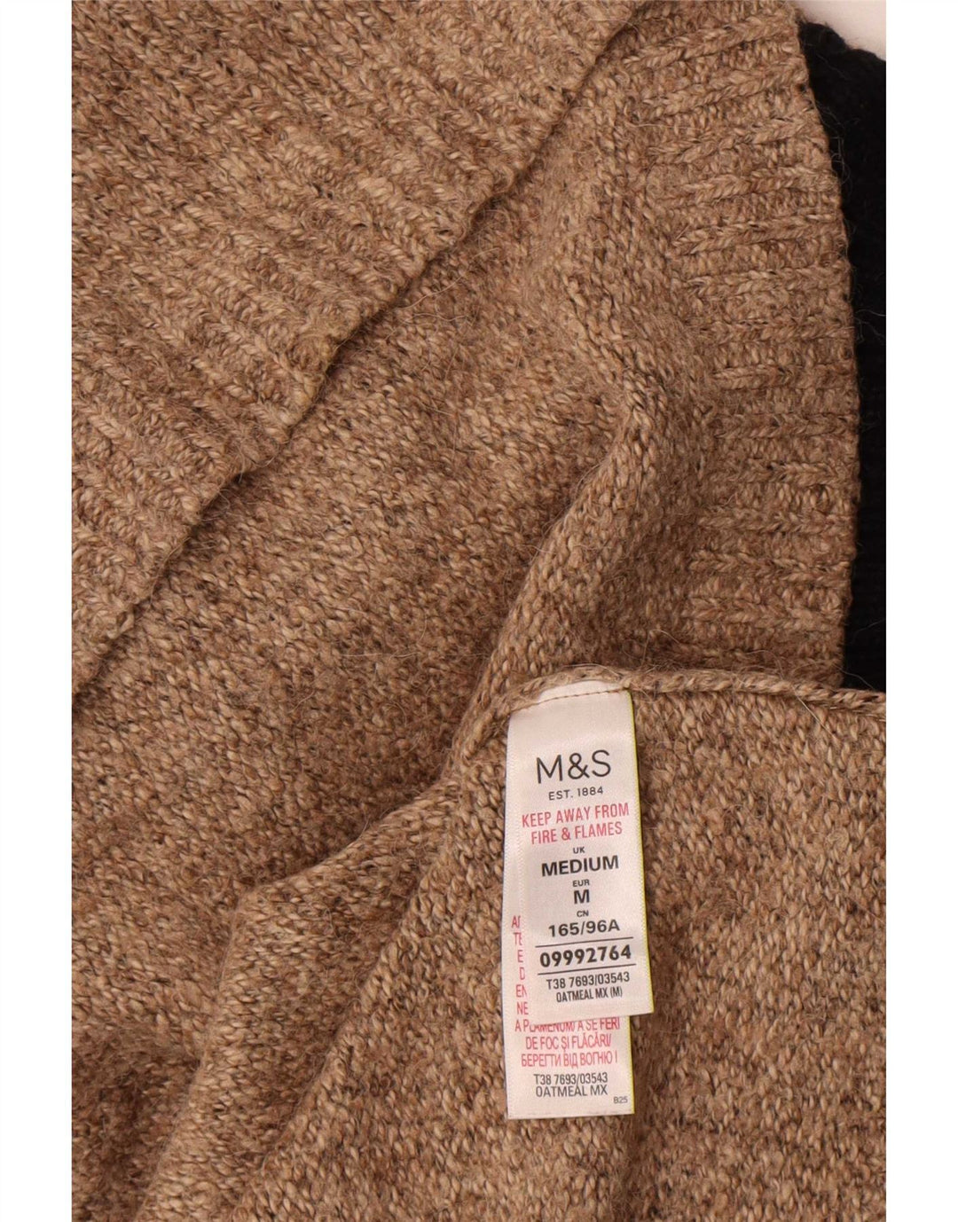 Marks & Spencer Damen-Pullover, kurzärmelig, Rollkragenpullover, Gr. 14, Größe M