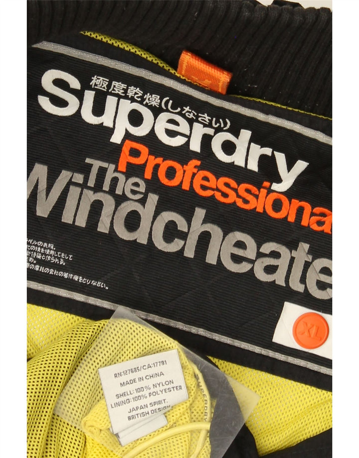 SUPERDRY Damen The Windcheater Windjacke UK 18 XL Schwarz Nylon