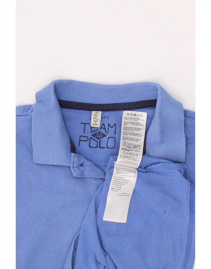 Joules Jungen-Poloshirt, 7–8 Jahre, blaue Baumwolle