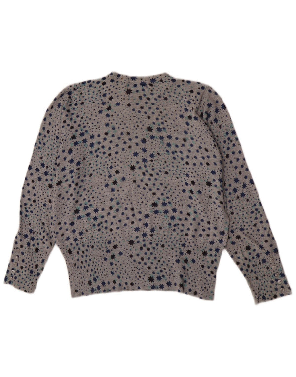 Marks & Spencer Damen Pullover mit Rundhalsausschnitt, UK 12, Mittelgrau